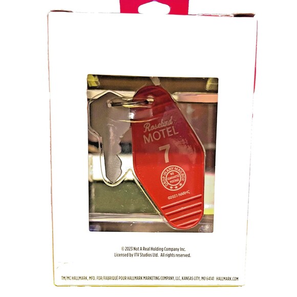 2022 Hallmark Christmas Ornament Schitt$ Creek Rosebud Motel Room Key - Picture 2 of 2